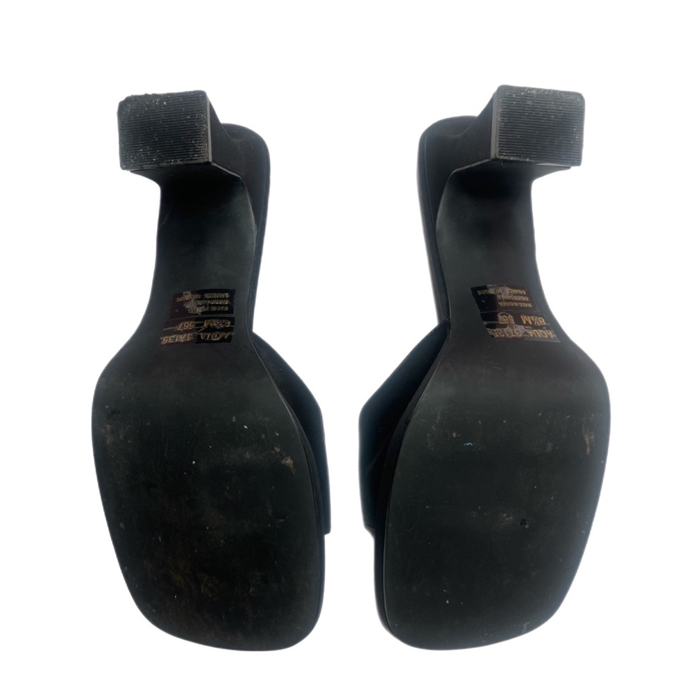 Vintage Mudd black thick kitten heels - Picture 2 of 2